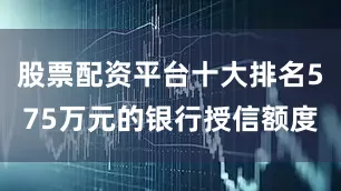 股票配资平台十大排名575万元的银行授信额度